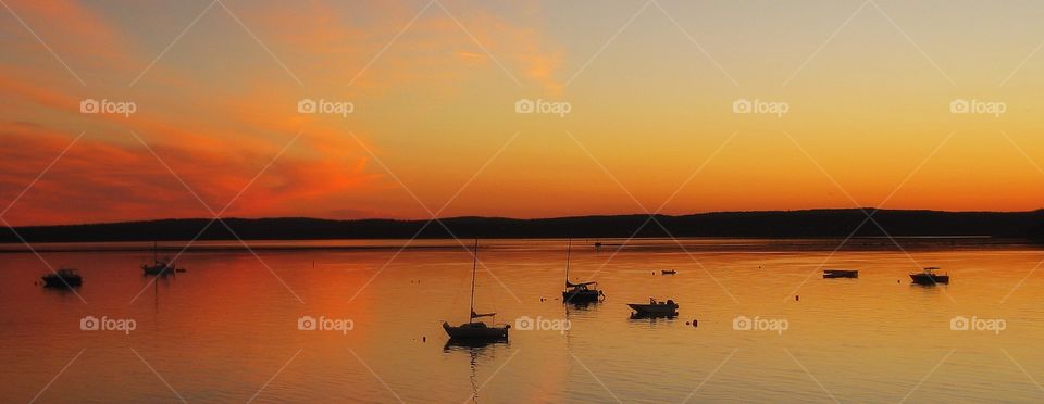 Maine USA sunset