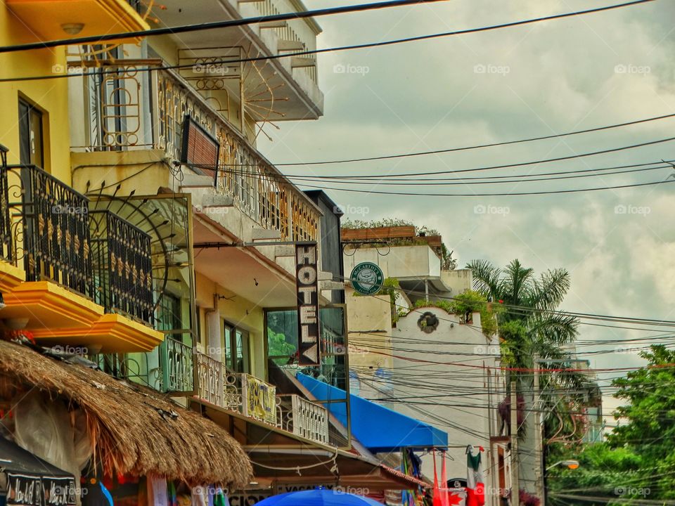 Cancun Street Scene
