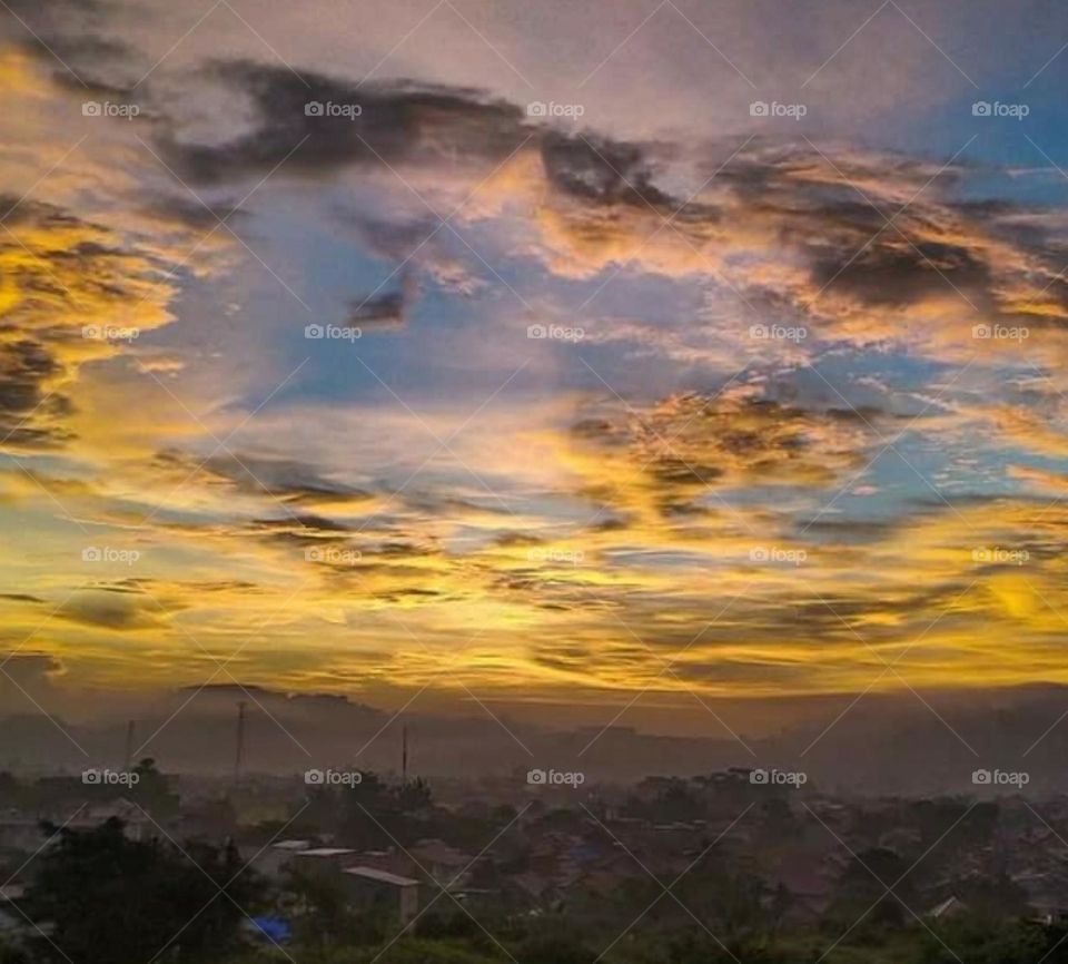 view from the top of the hill