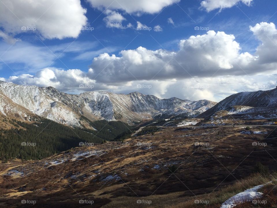 Rocky mountains against sky