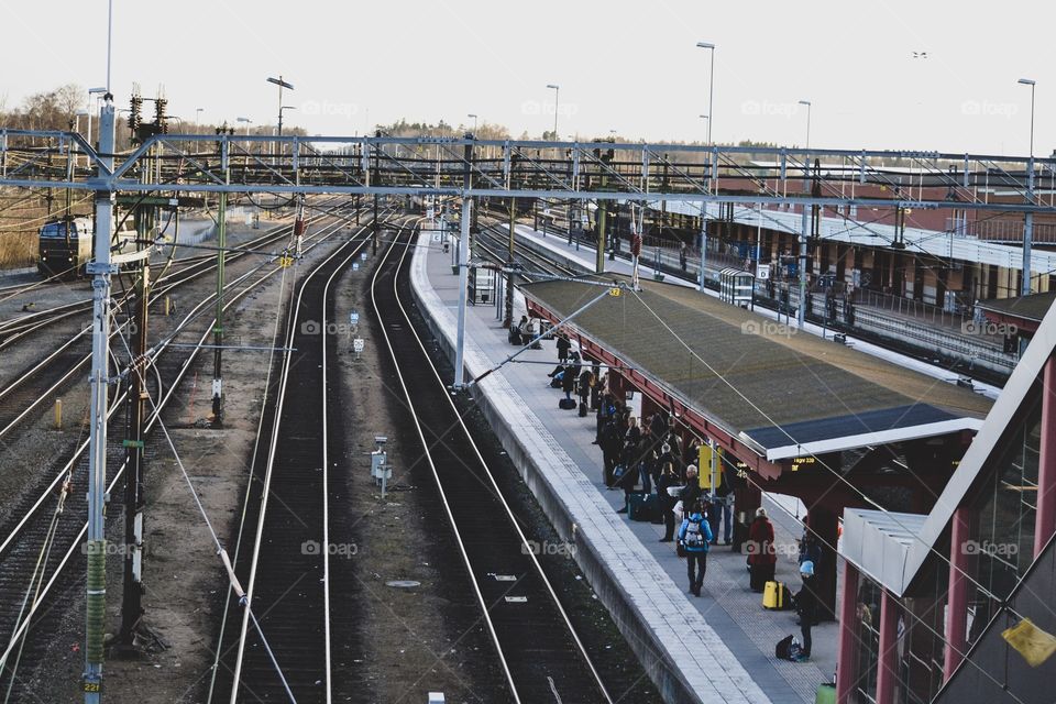 A railroad station