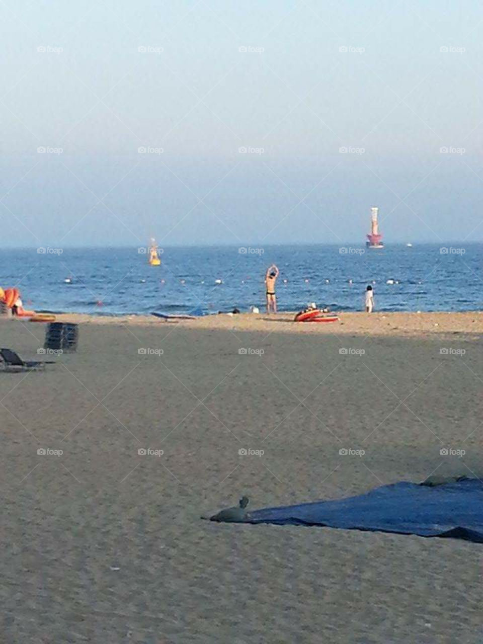 Rest in a beautiful beach, Korea