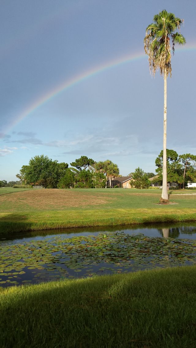 Double Rainbow 1. after a heavy July rain