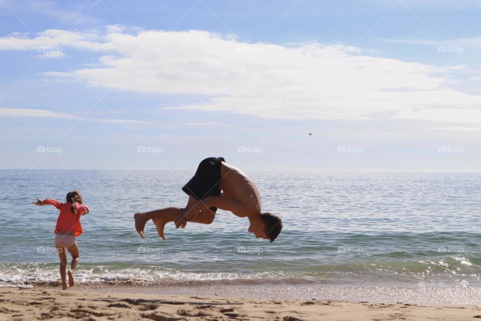 Stunts on the beach 