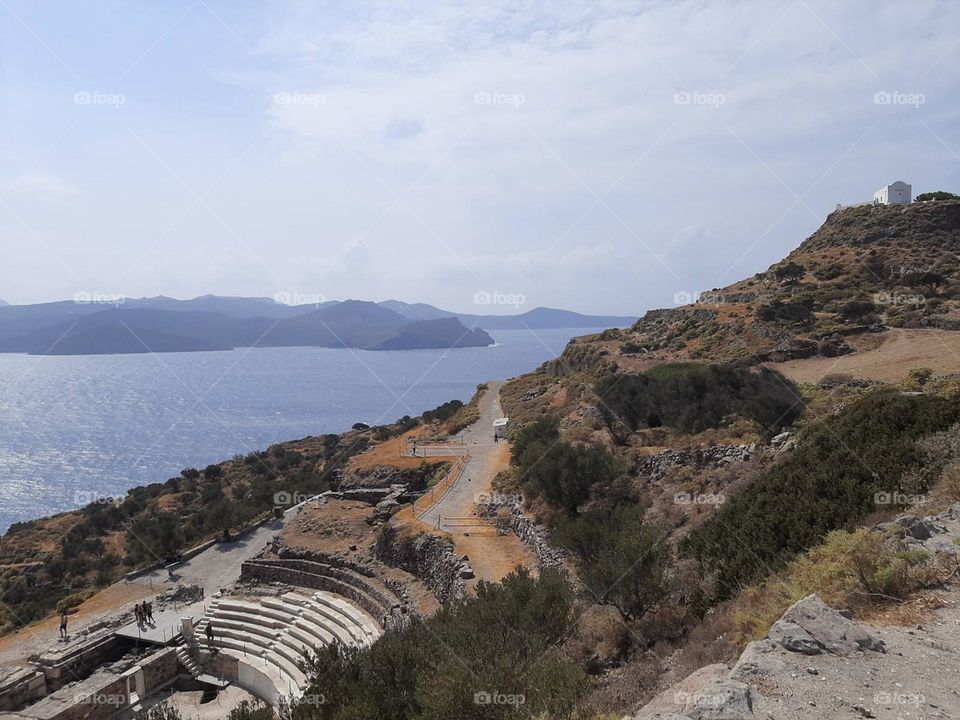 view, greek island