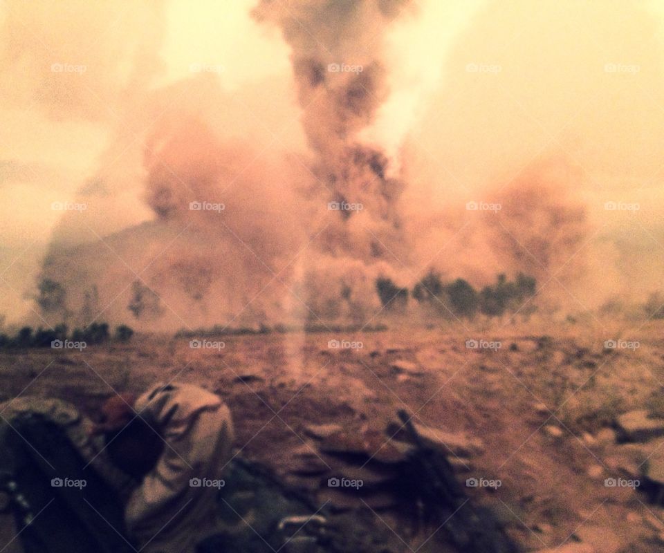 Testing. Bomb testing in Iraq