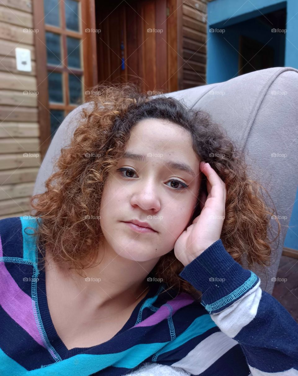 Girl  thinking about life