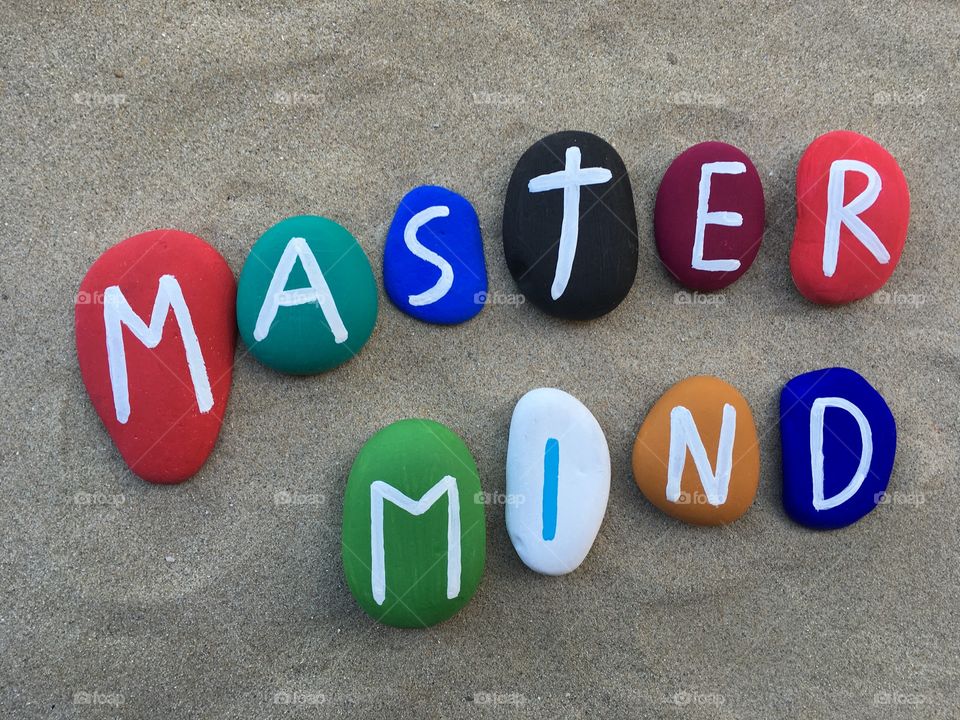 Master mind on colored stones