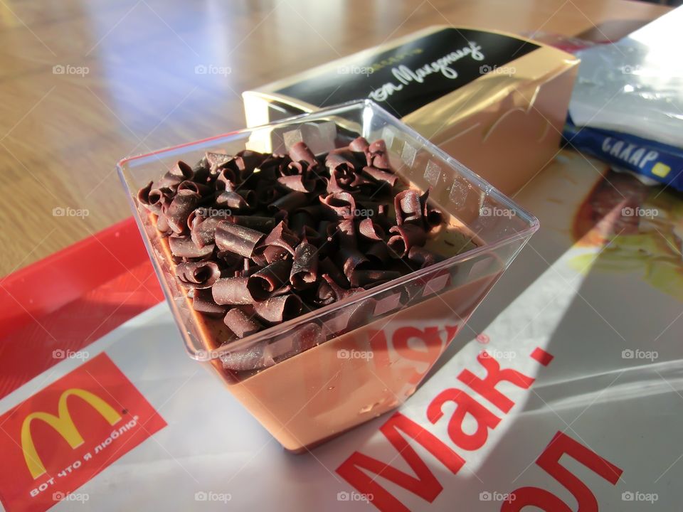 Chocolate mousse in McDonald's
