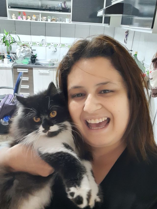 A cara de alegria dele!