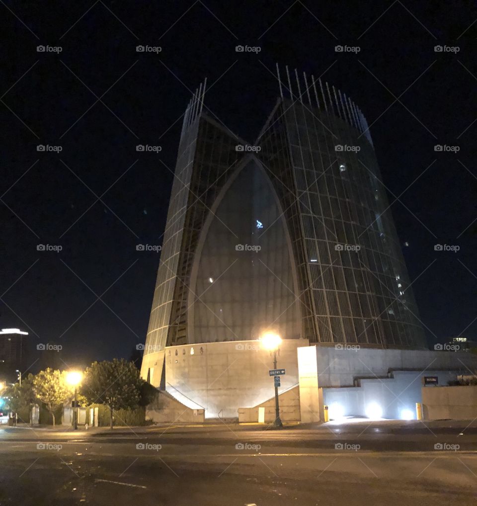 The cathedral by lake Merritt in Oakland California at 2am, when everything is quiet.