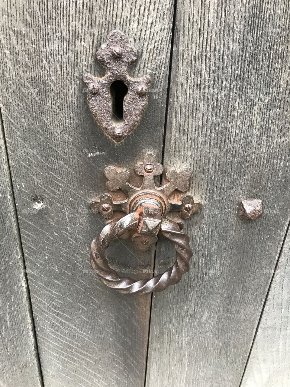 Quality authentic and extremely well finished church door knocker