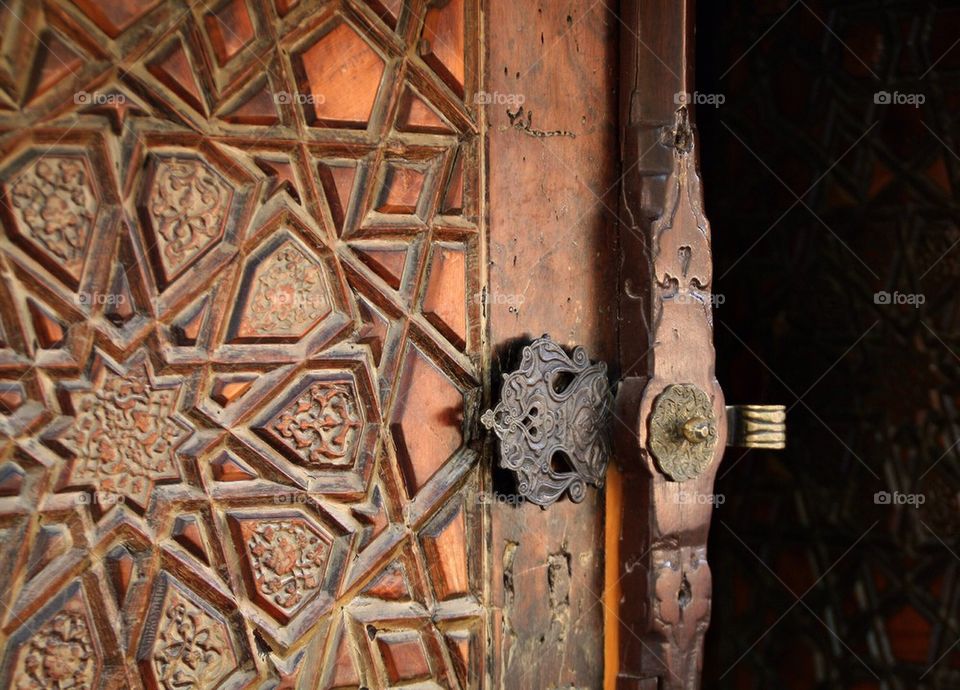 Traditional Arabic door detail