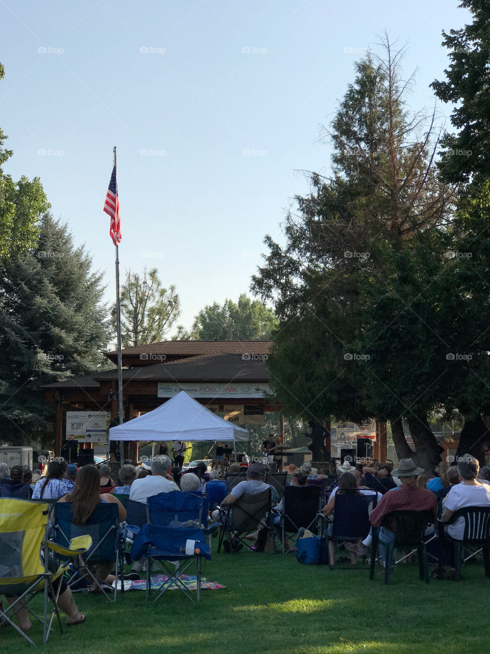 Summer outdoor concert