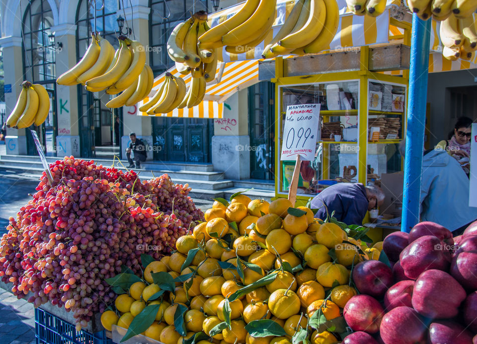 Fresh fruit is a great thing to eat as you explore the winding streets of Athens