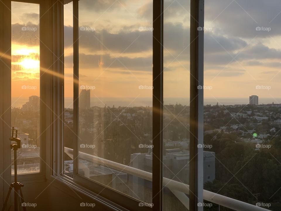 The sunset from my window