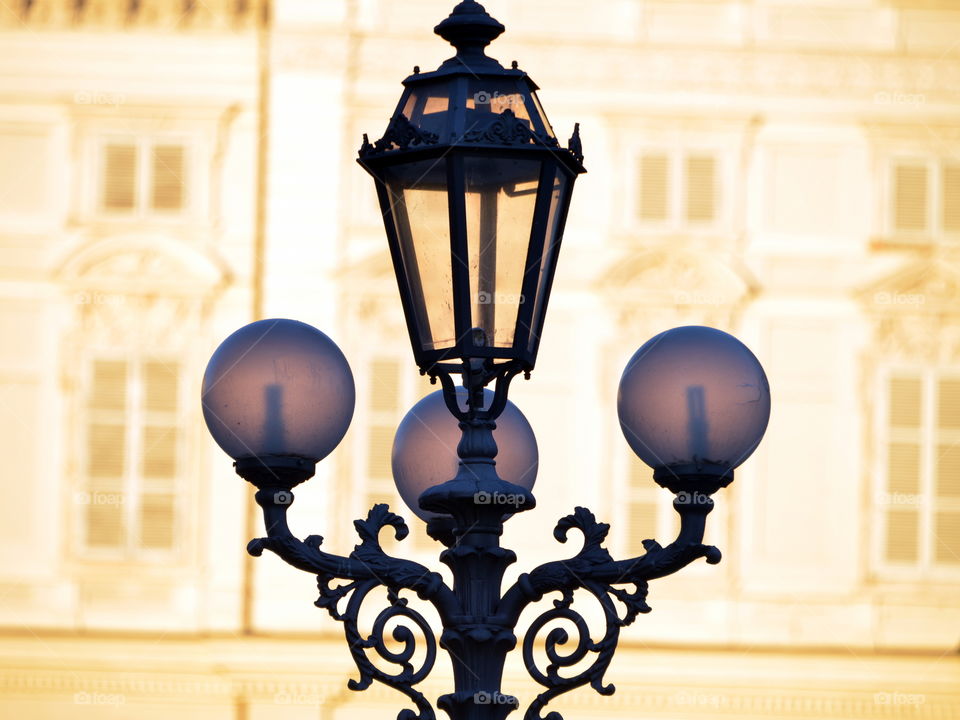 Close-up of street light