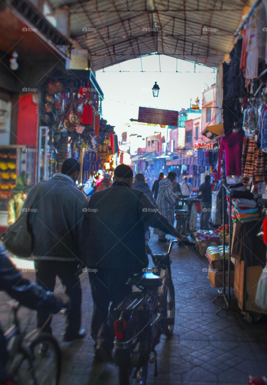 Busy souk, Marrakech