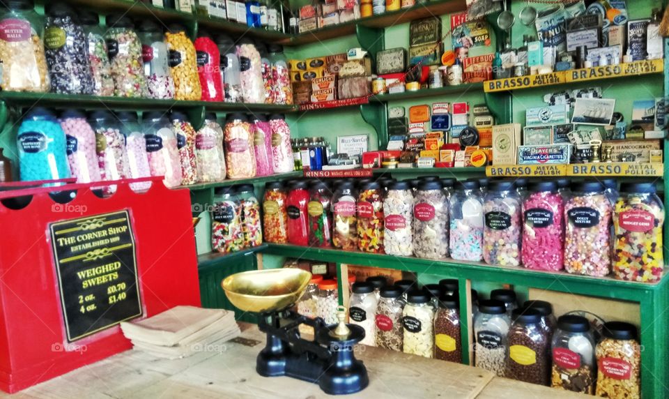 The sweet shop in Ulster Folk museum,Northern Ireland