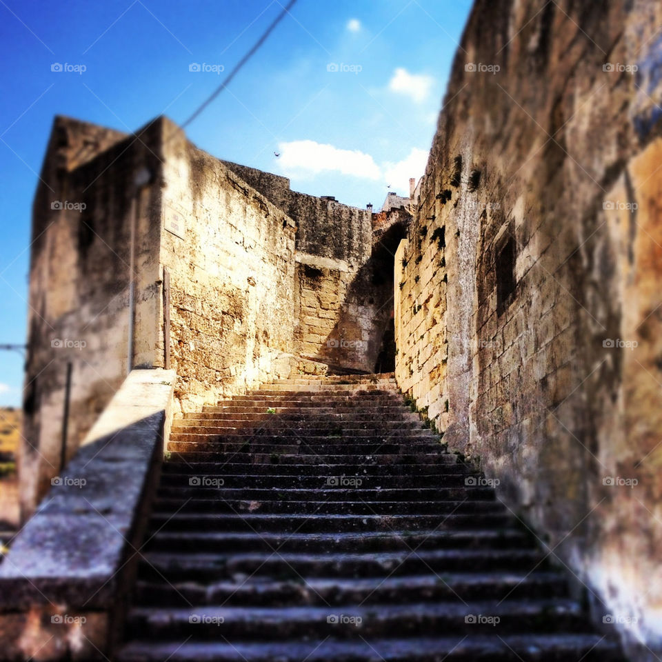 Mysterious stairs in Matera