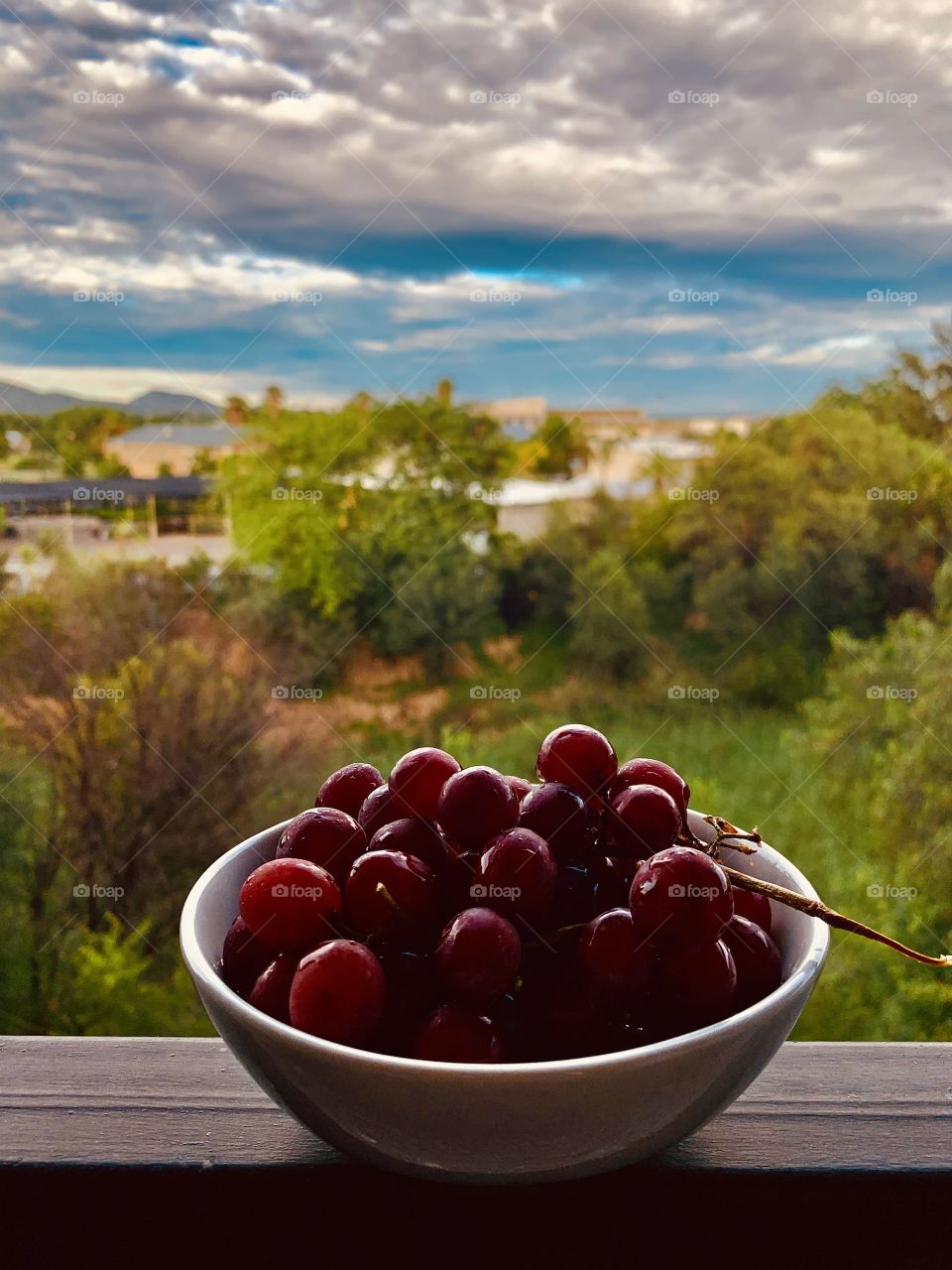 Red grapes are my favorite snack between meals and early in the morning. This was so yummy today morning. Part of my breakfast 