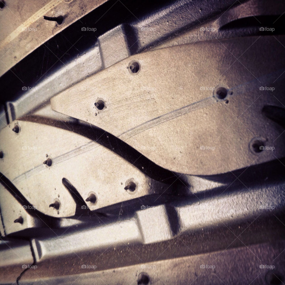 Tire tread up close