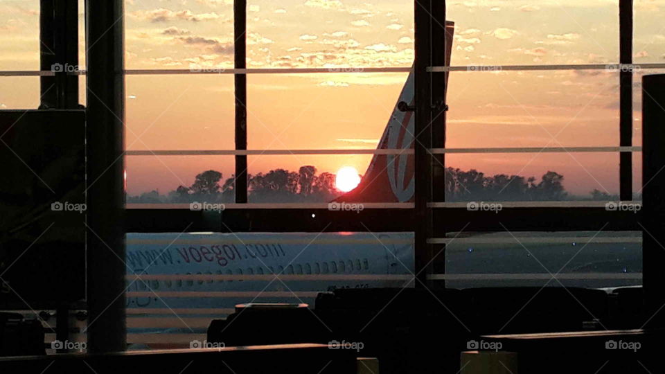Airport sunrise