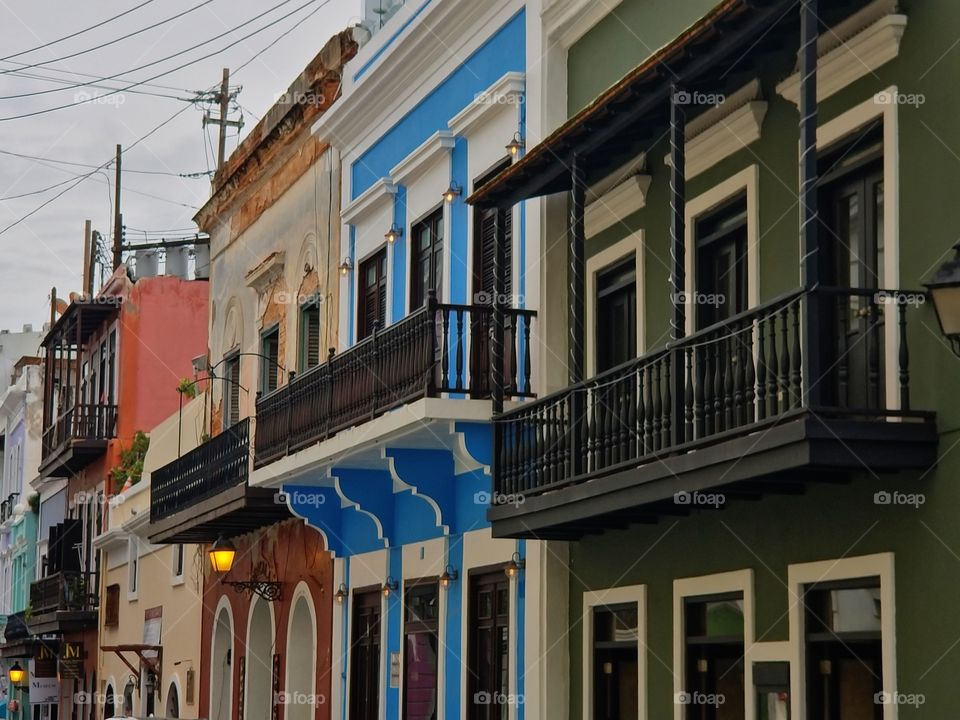 Beautiful buildings in Old San Juan