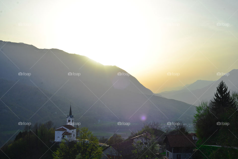 Slovenia sunset 