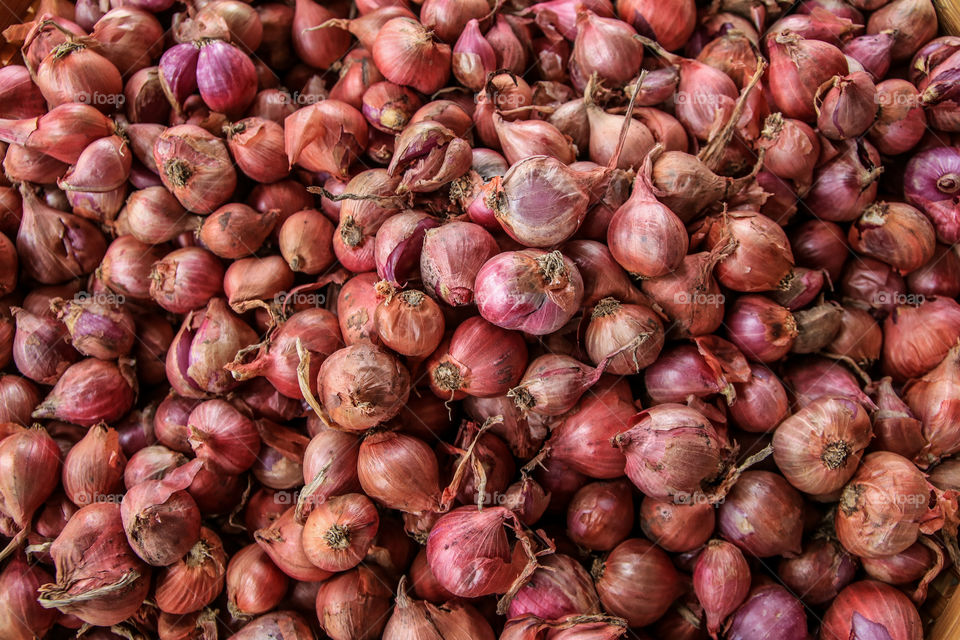 Shallot in the market