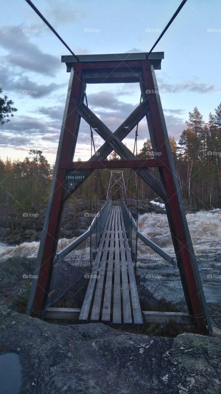 Just a bridge and river in Sweden