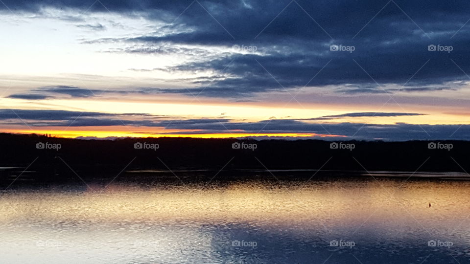 Sunset, Dawn, Water, Sky, Landscape