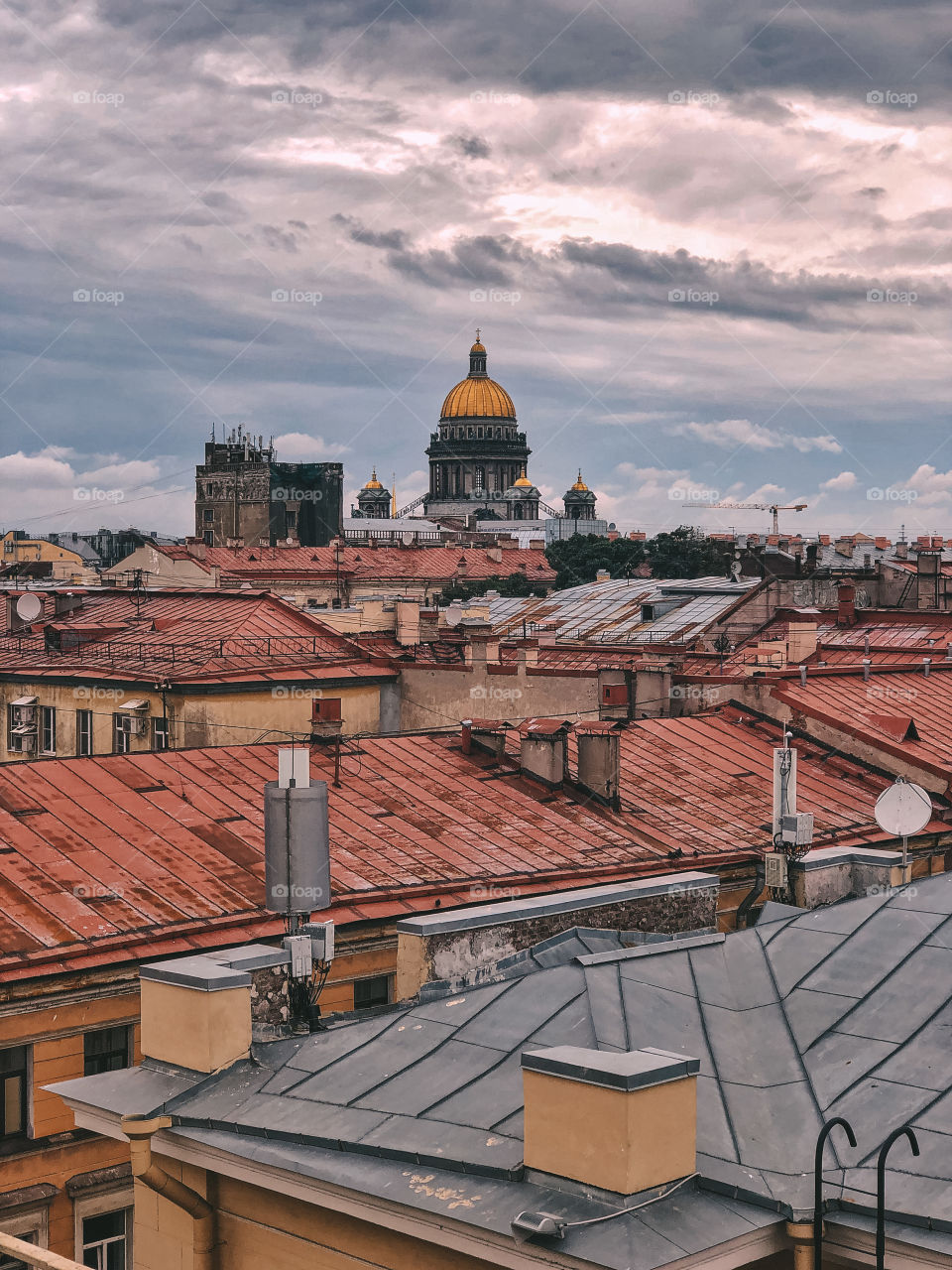 Cathedral on the top of city