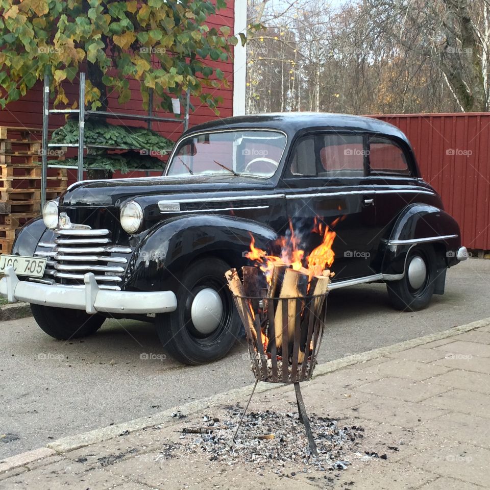 Old car in Vimmerby