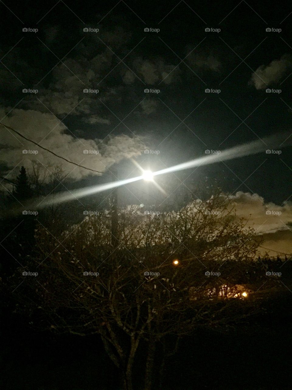 Full moon tonight 