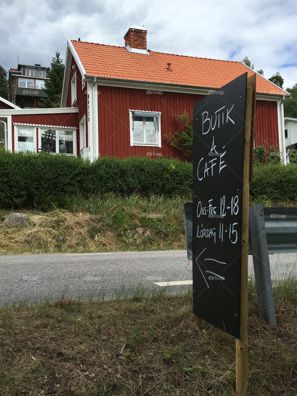 Day menu of a bar in Sweden