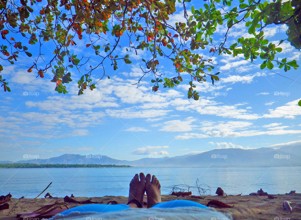 Beach bumming in an island. Selfeet. My point of view