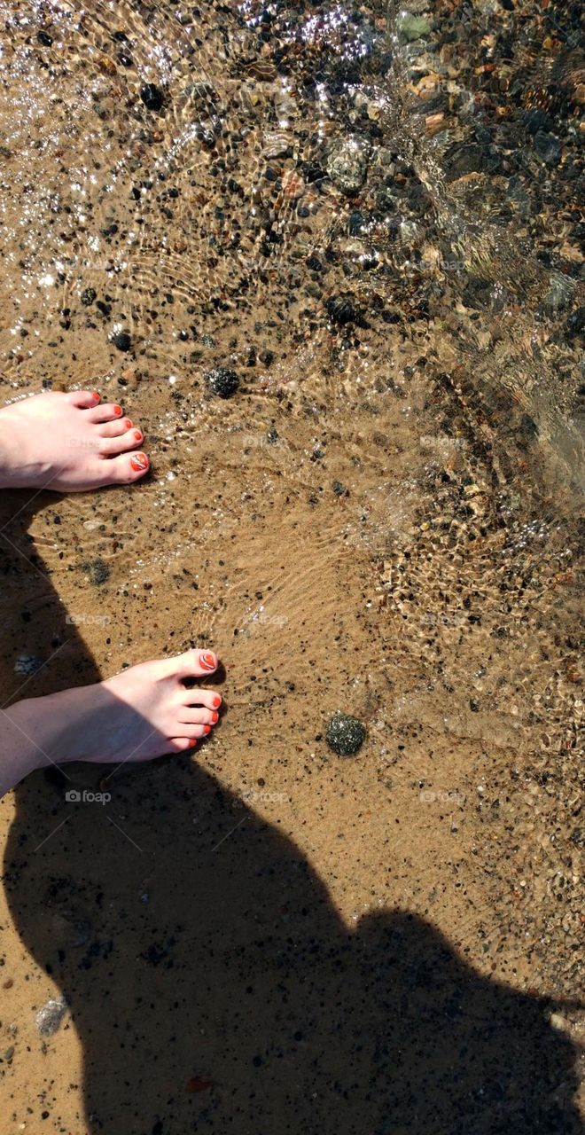 Toes in the sand