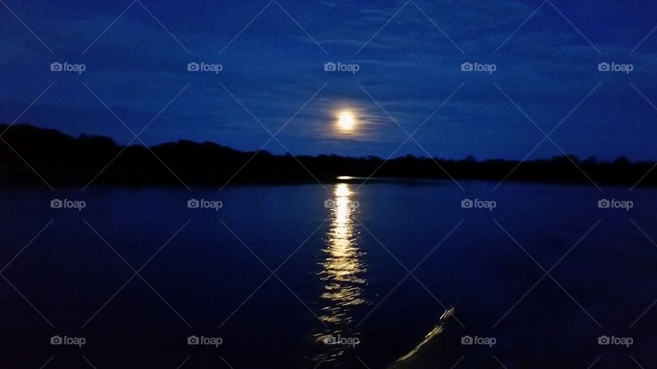 reflecting moon
