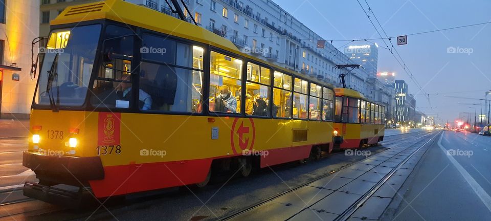 warsaw trams