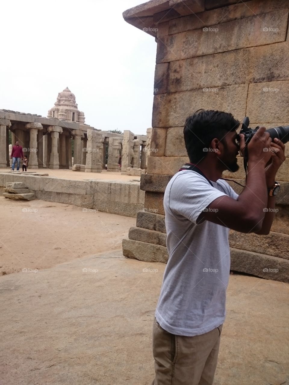 Photographer in action
