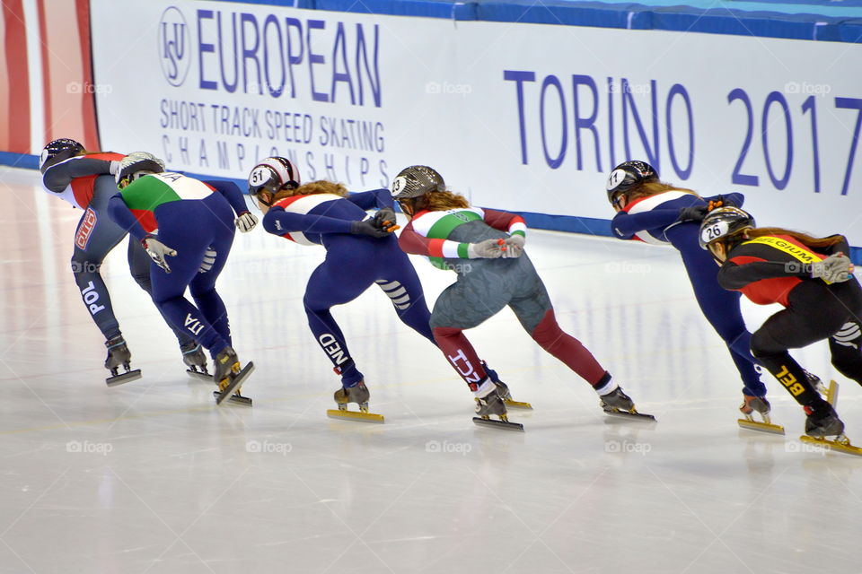 14 January 2017 European Short Track Speed Skating Championships in Turin