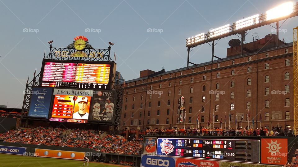 Camden Yards. Orioles game at Camden Yards