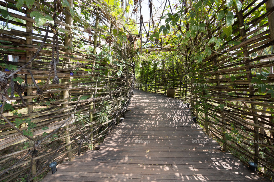 Path cover with tree decoration 