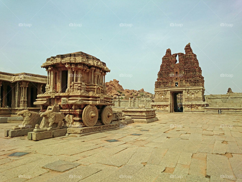 Stone Chariot - Vijaya Vittala temple - Hampi