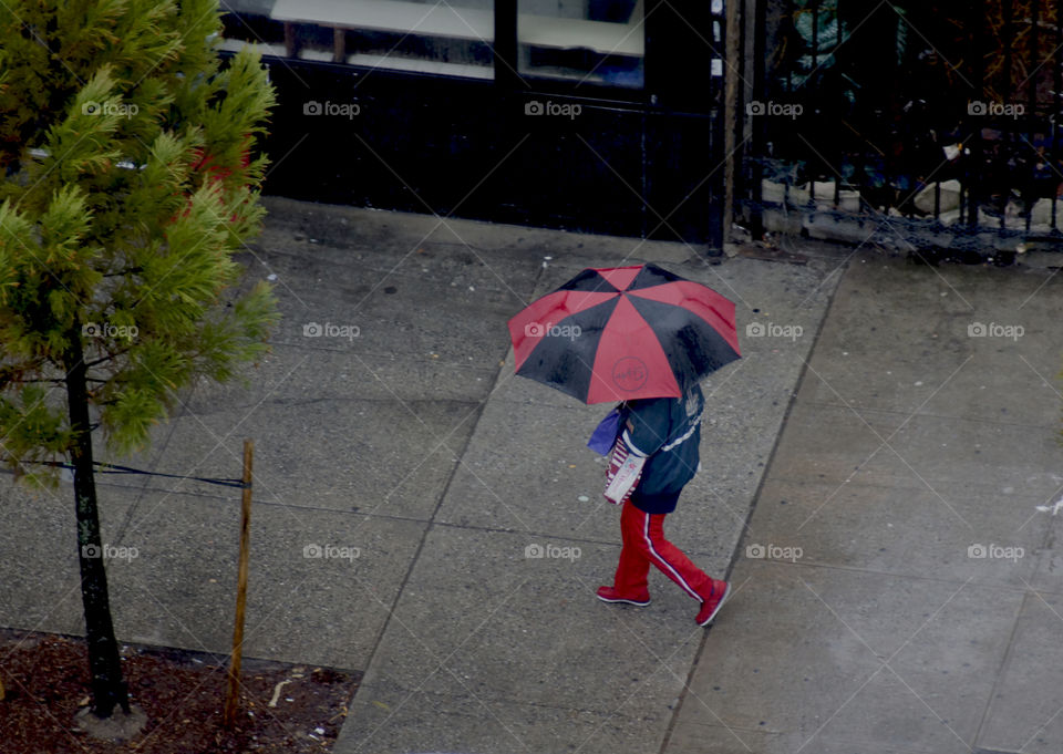 woman with umbrella rainy days