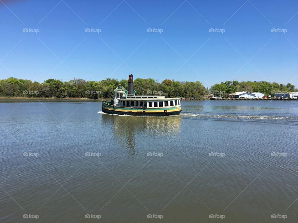 Ferry in Savannah. 