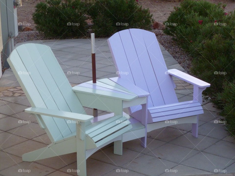 Adirondack chairs with table was my first wood project
