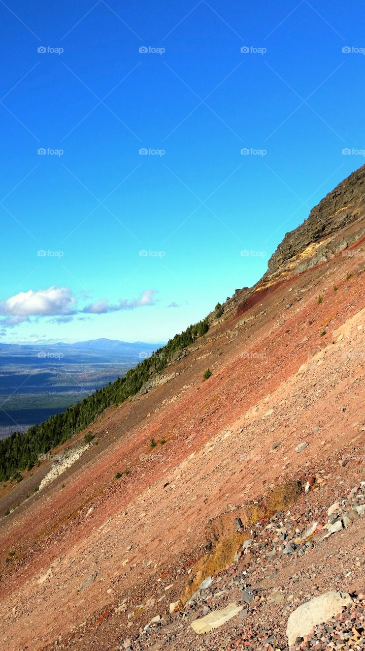 Looking North From the Side of Mount Washington, Oregon