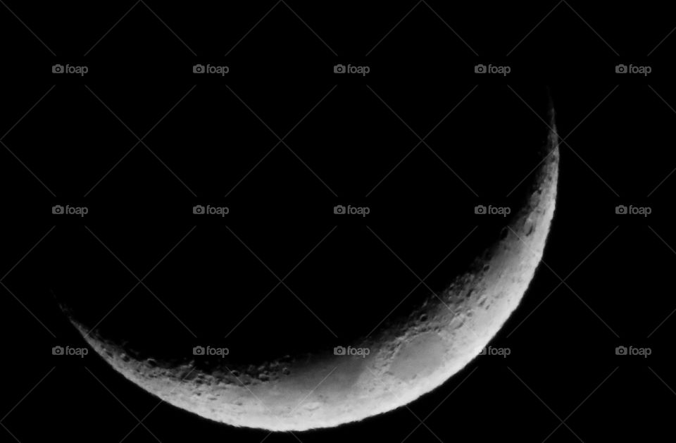 Last night beautoful waxing Crescent moon.
